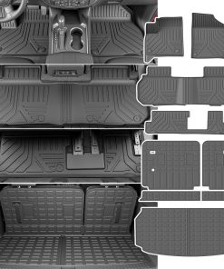 Powoq Tapetes de Piso de 8 Asientos Compatible con Chevy