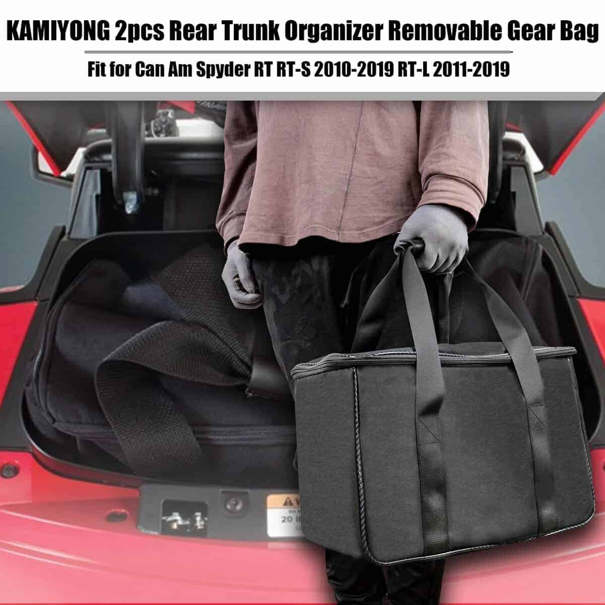 2 bolsas de organizador de maletero trasero KAMIYONG con - Imagen 6