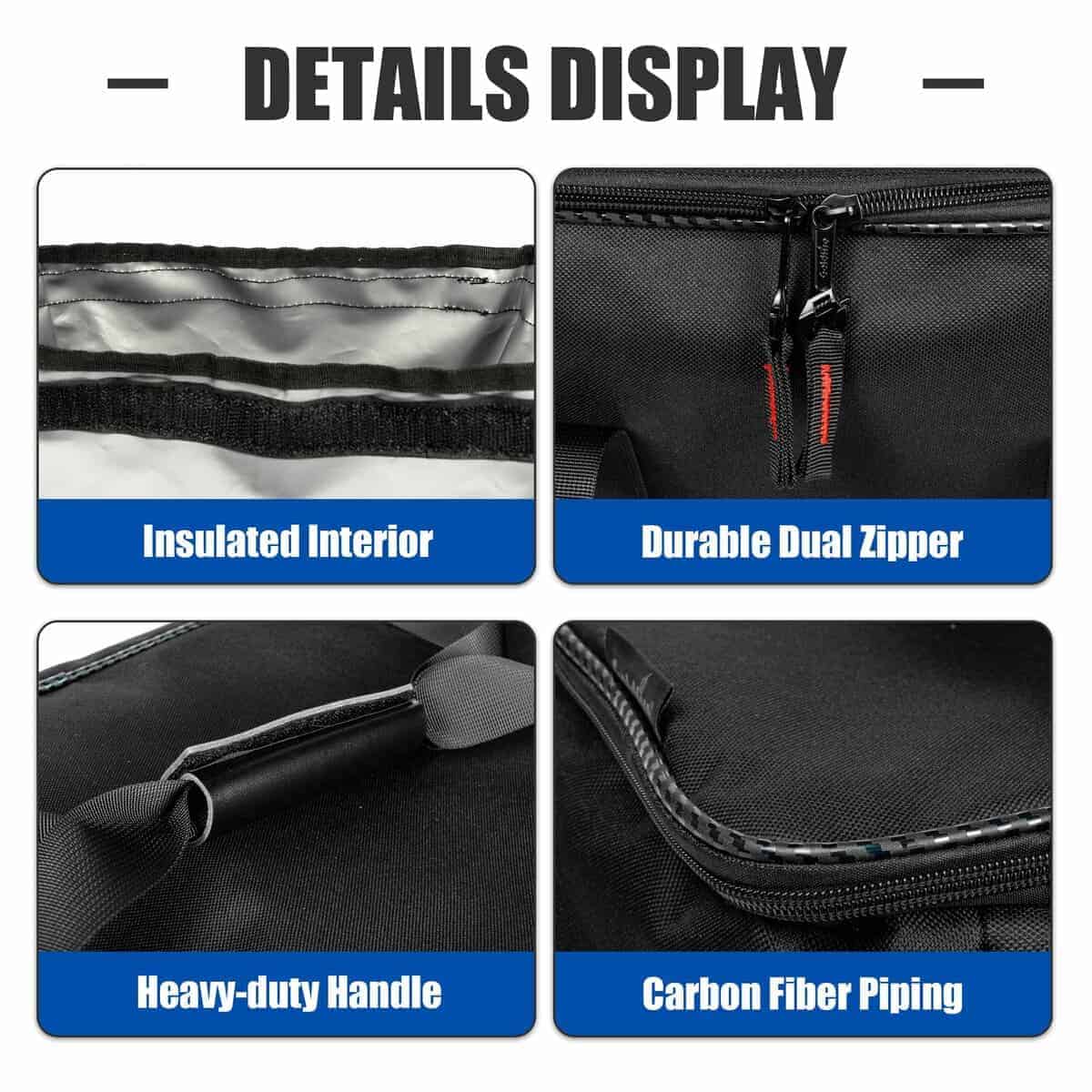 2 bolsas de organizador de maletero trasero KAMIYONG con - Imagen 10