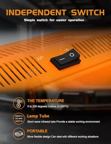 Lámpara de Calefacción por Infrarrojos de Onda Corta - Imagen 5