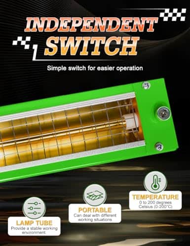 Lámpara de curado de pintura por infrarrojos portátil - Imagen 4