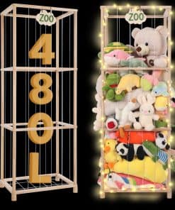 Zoológico de Peluches de Madera Extra Grande Essenhome -