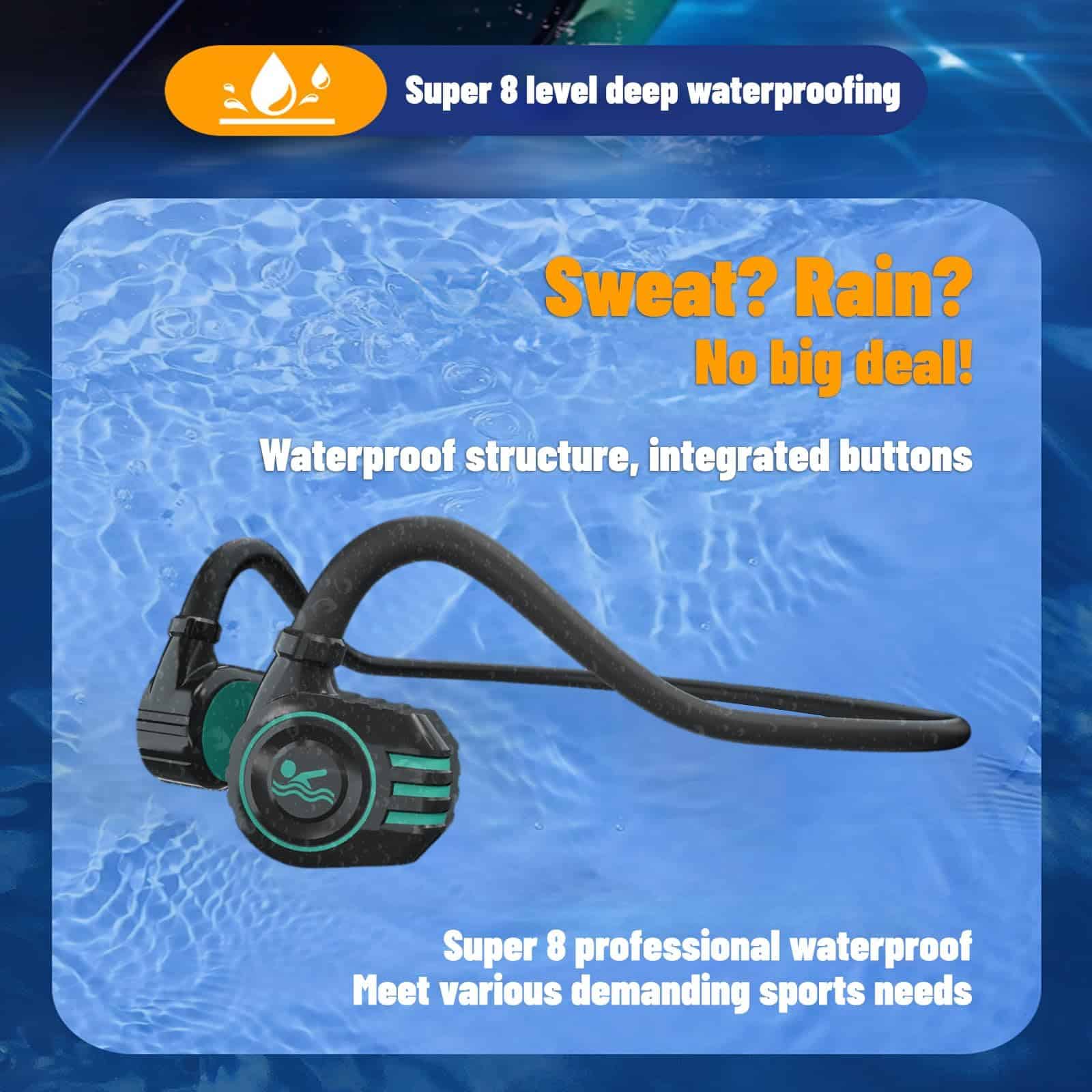 Audífonos de natación - audífonos de conducción ósea, - Imagen 10