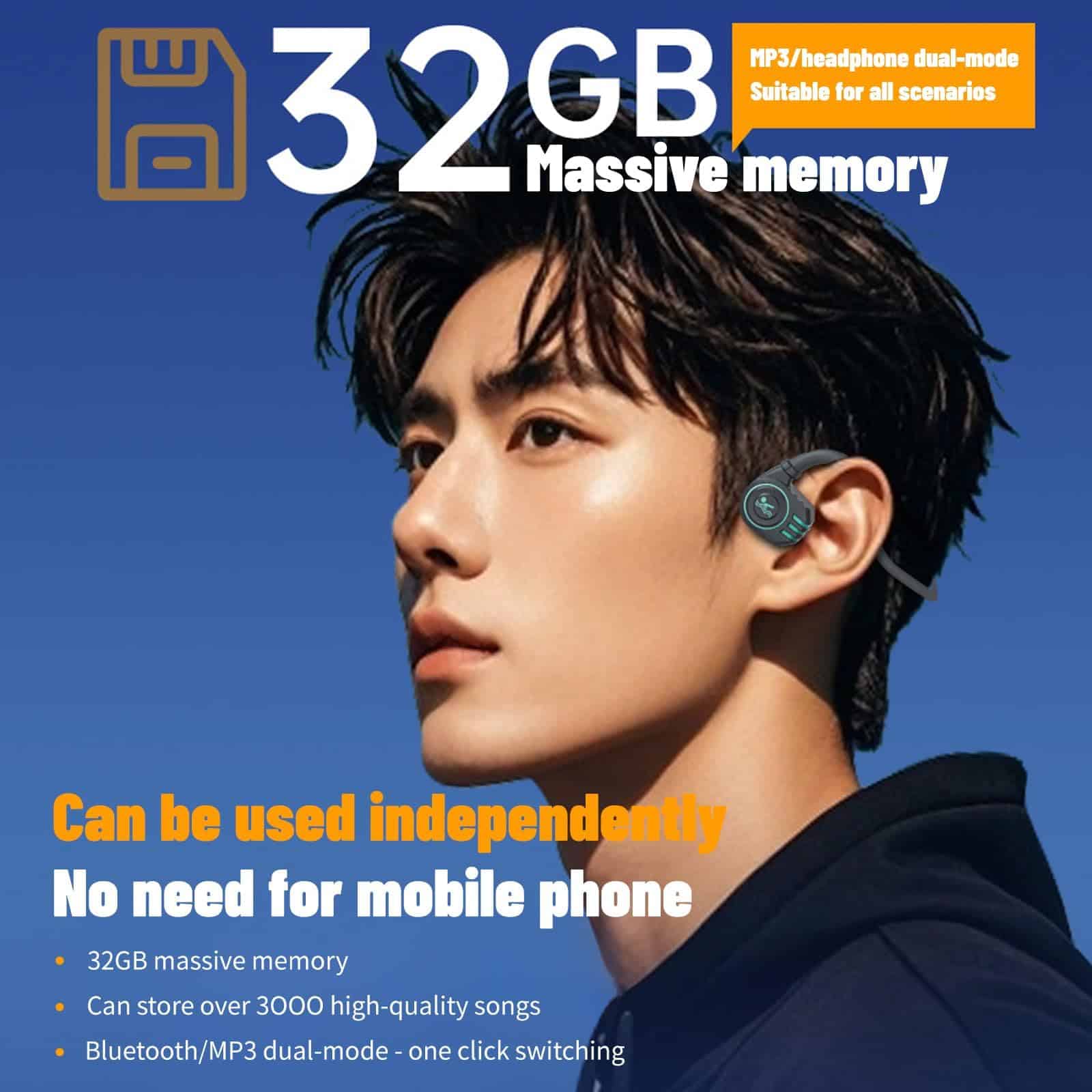 Audífonos de natación - audífonos de conducción ósea, - Imagen 6