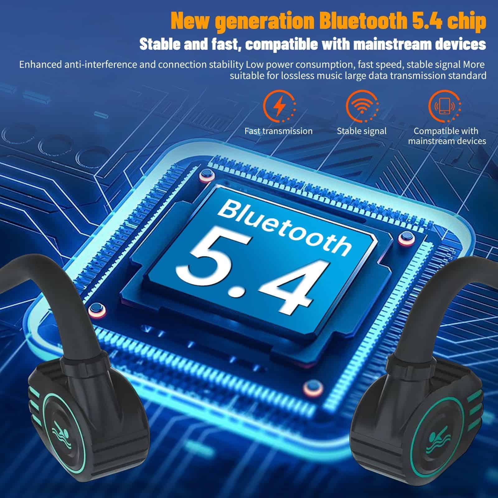 Audífonos de natación - audífonos de conducción ósea, - Imagen 8