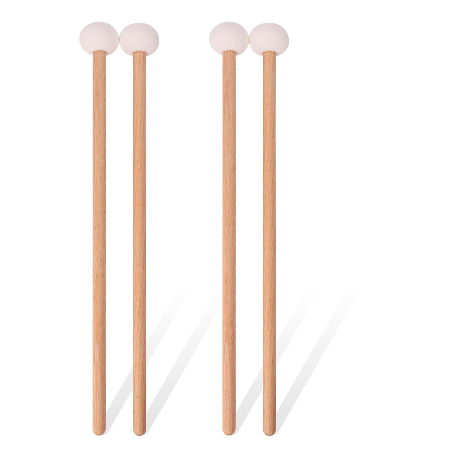 Par de Baquetas Premium Geytetqi - Baquetas de Fieltro