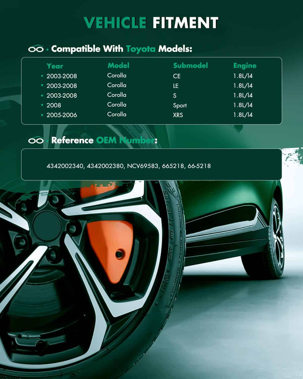 Eje de transmisión CV SCITOO delantero izquierdo para - Imagen 3