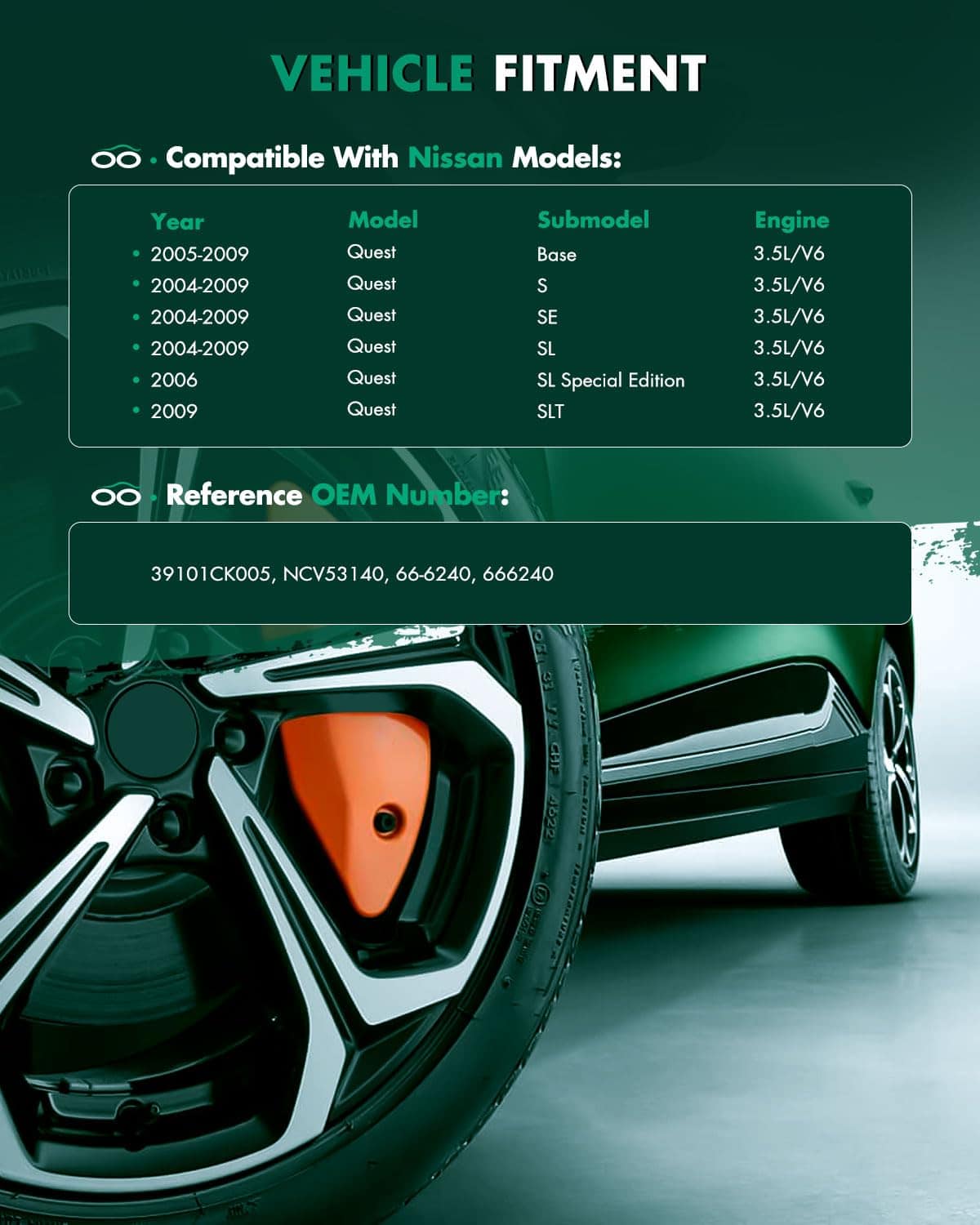 Ensamble del eje de la transmisión para Nissan Quest 3.5L - Imagen 3