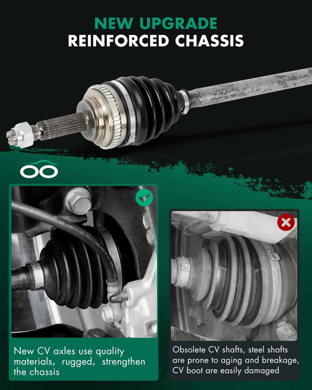 SCITOO Eje de Transmisión delantero derecho CV ensamblaje - Imagen 7