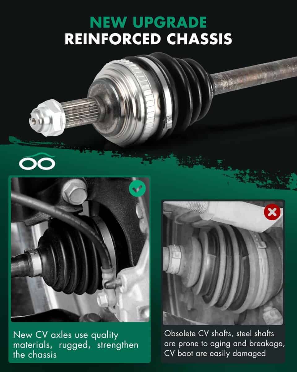 Eje de árbol de transmisión SCITOO delantero izquierdo para - Imagen 7