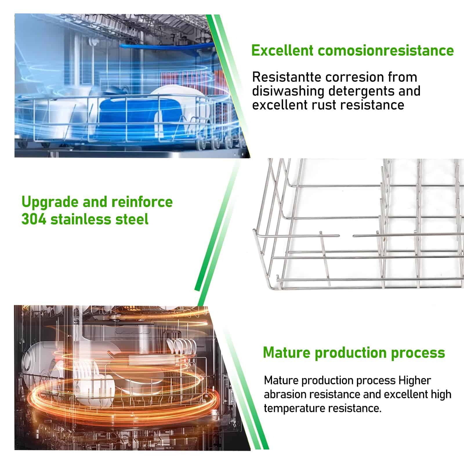 Canasta Inferior para Lavavajillas Whirlpool W10161215 - - Imagen 5