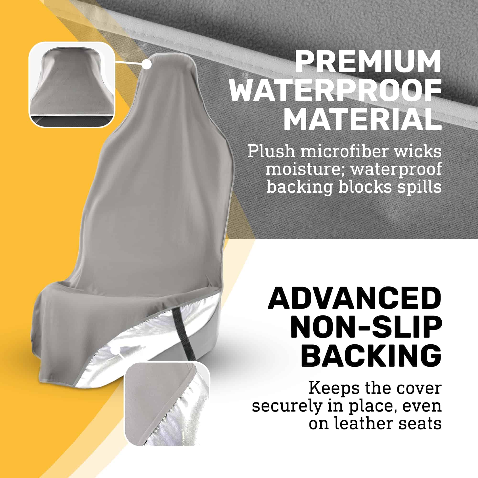 Cubierta de asiento delantero EliteSport, Universal Fit - Imagen 6