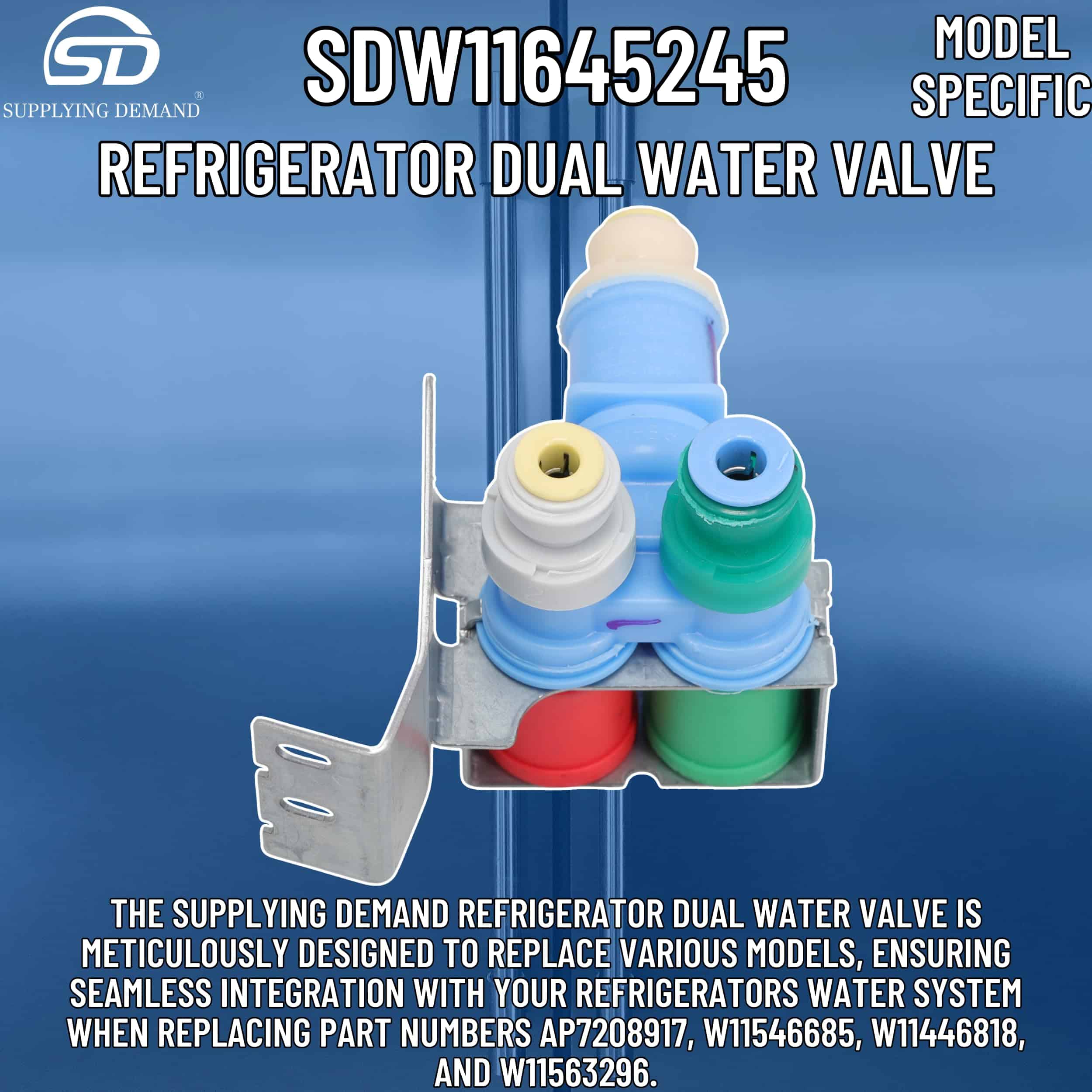 Válvula de Agua Dual para Refrigerador Supplying Demand - Imagen 4