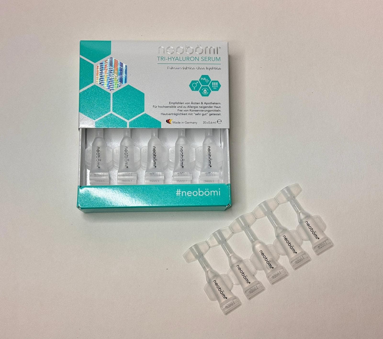 Neobámi Tri-Hyaluron Serum 20-pack fabricado en Alemania, - Imagen 5