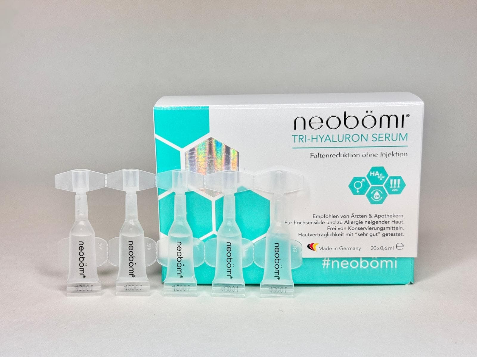 Neobámi Tri-Hyaluron Serum 20-pack fabricado en Alemania, - Imagen 3