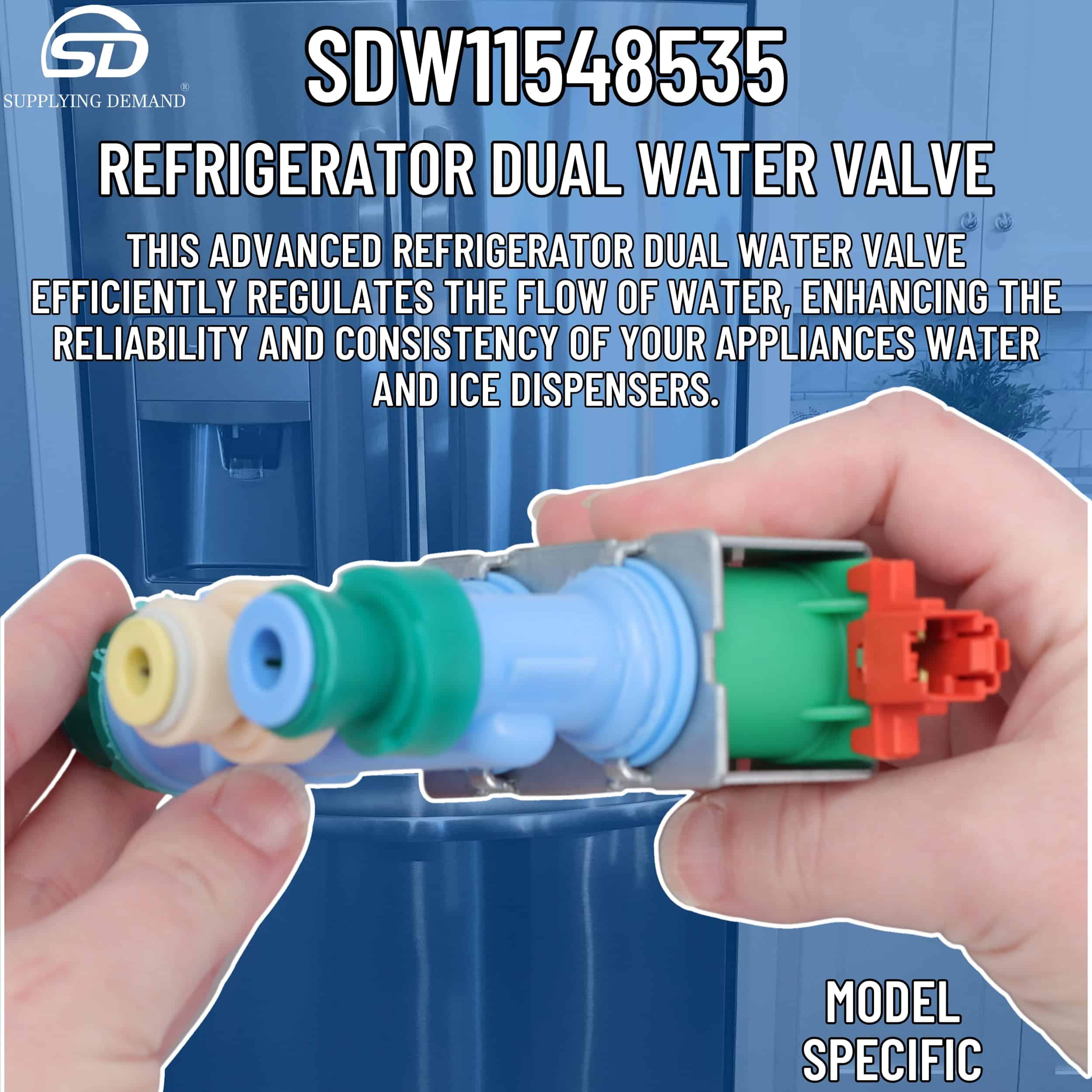 Válvula de Agua Doble para Refrigerador Supplying Demand - Imagen 10