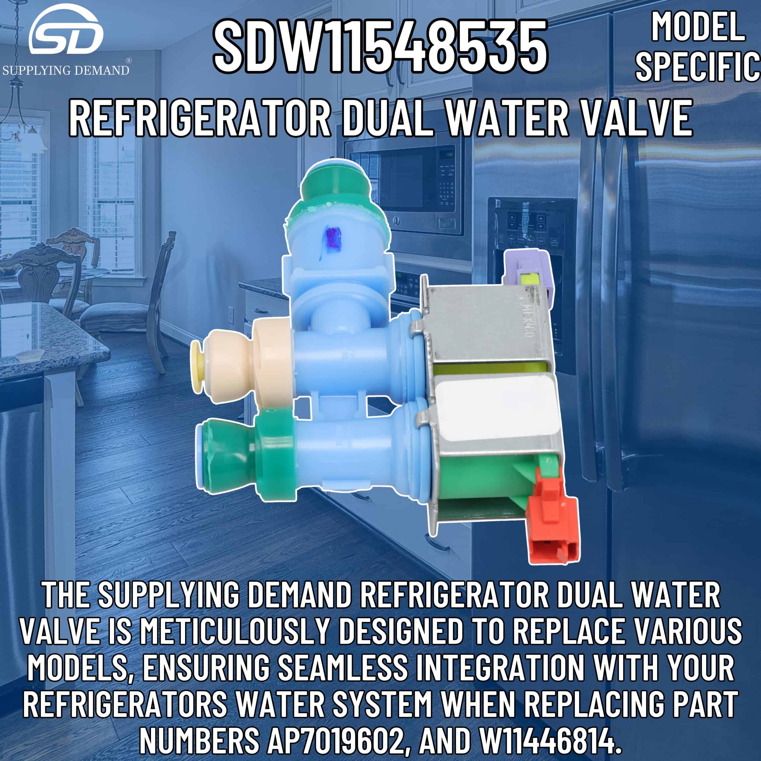 Válvula de Agua Doble para Refrigerador Supplying Demand - Imagen 4