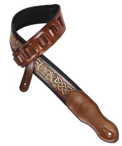 Correa acolchada de guitarra Walker & Williams KB-05-TAN de