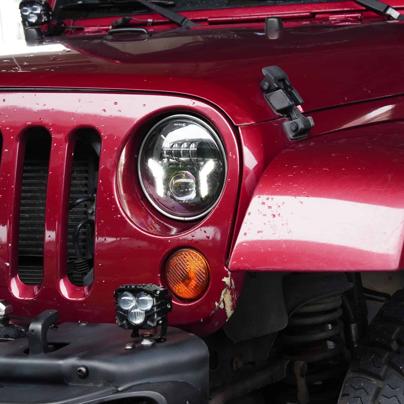 Faros LED redondos de 7 pulgadas SINLIRU JK con luz alta y - Imagen 9