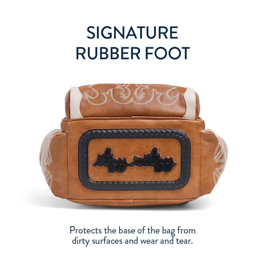 Bolso de pañales Itzy Ritzy Mini Plus, Saddle - Imagen 9