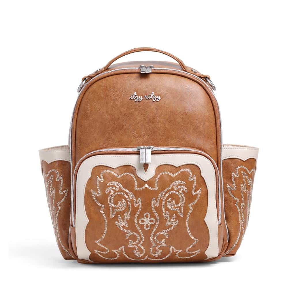Bolso de pañales Itzy Ritzy Mini Plus, Saddle