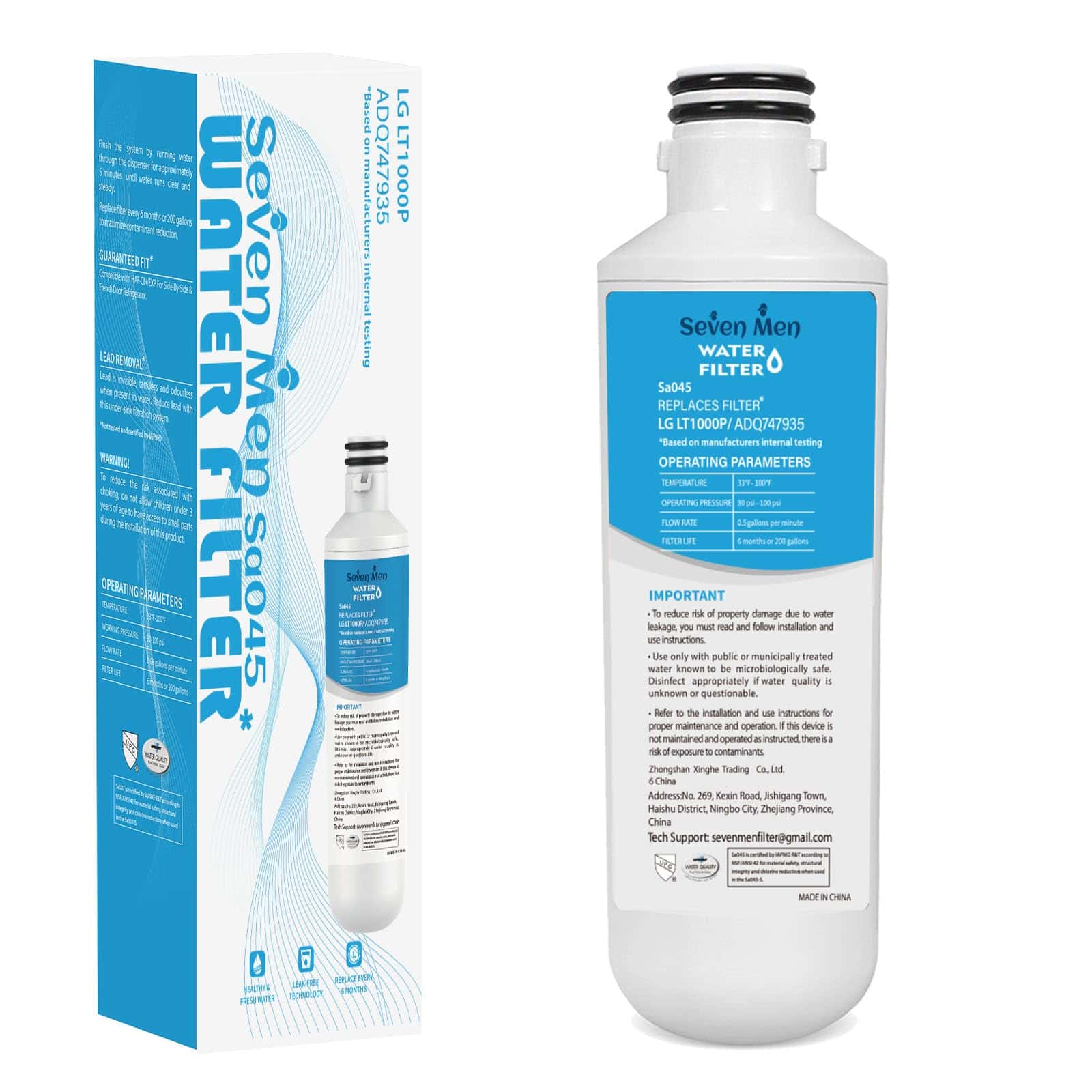 Filtro de Agua de Repuesto Adq747935 para L&G -1 Paquete