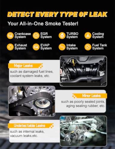 pakowin Automotive EVAP Smoke Diagnostic Tester - Máquina - Imagen 4