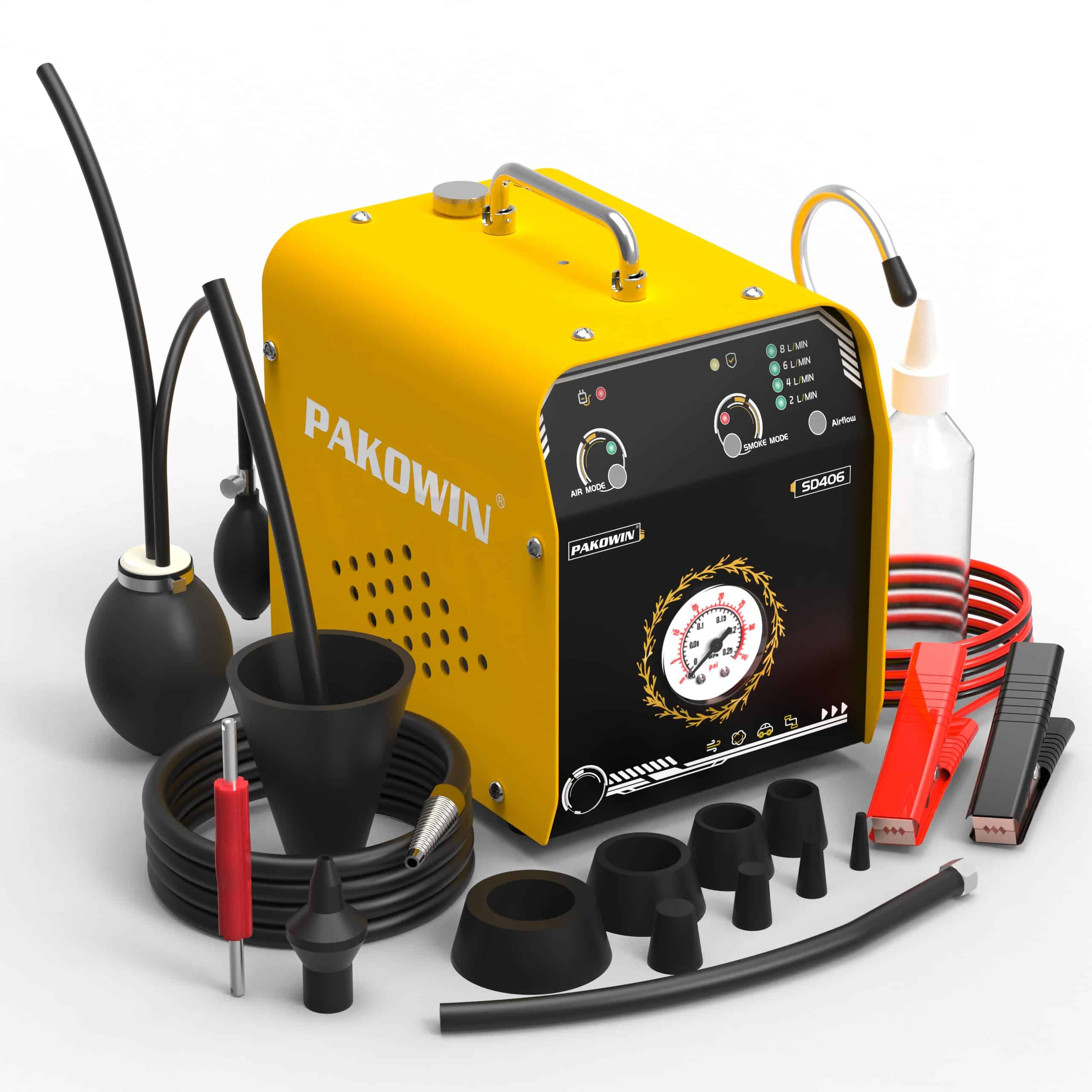 Máquina de humo para detectar fugas en sistemas de