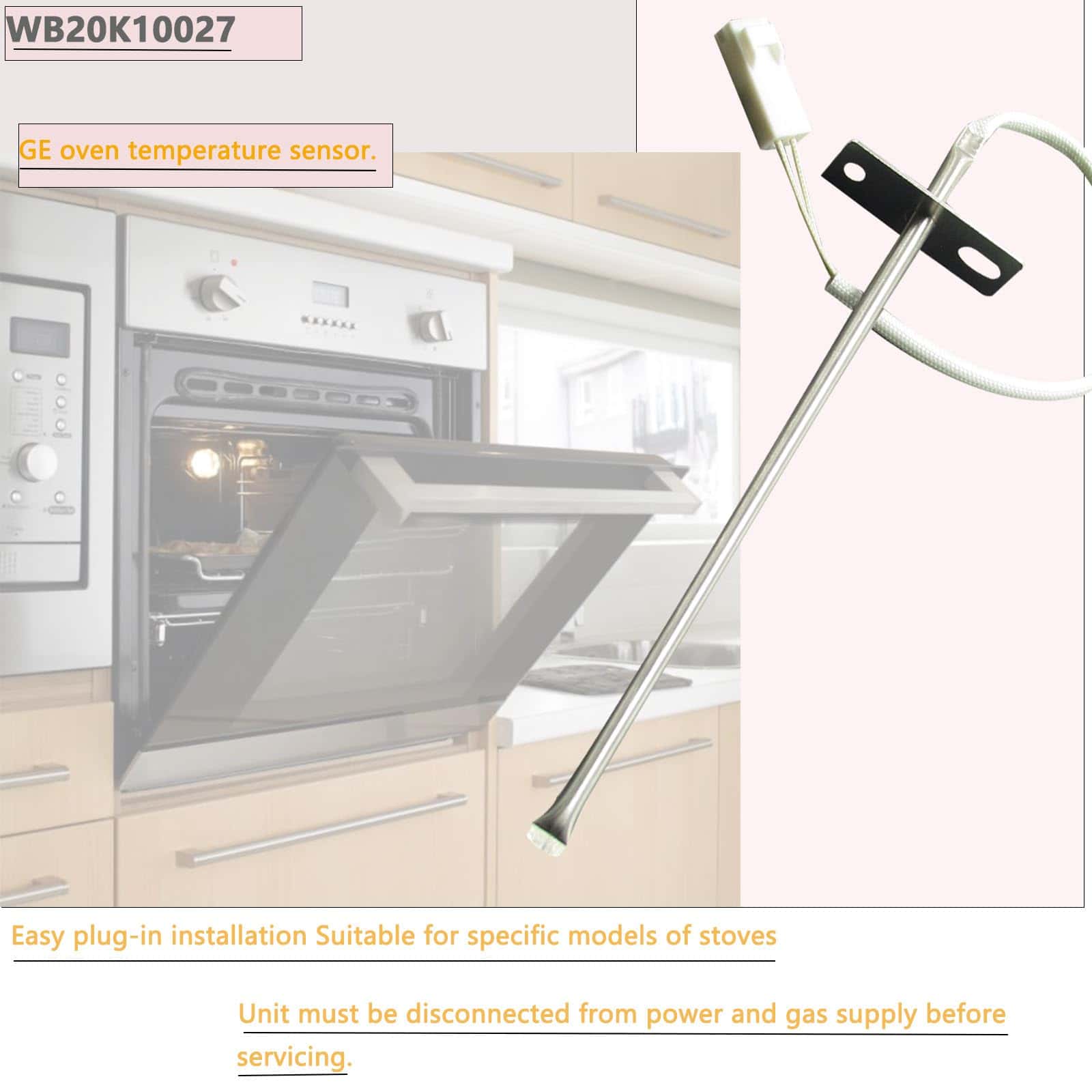 Sensor de temperatura del horno OEM WB20K10027 para horno - Imagen 7
