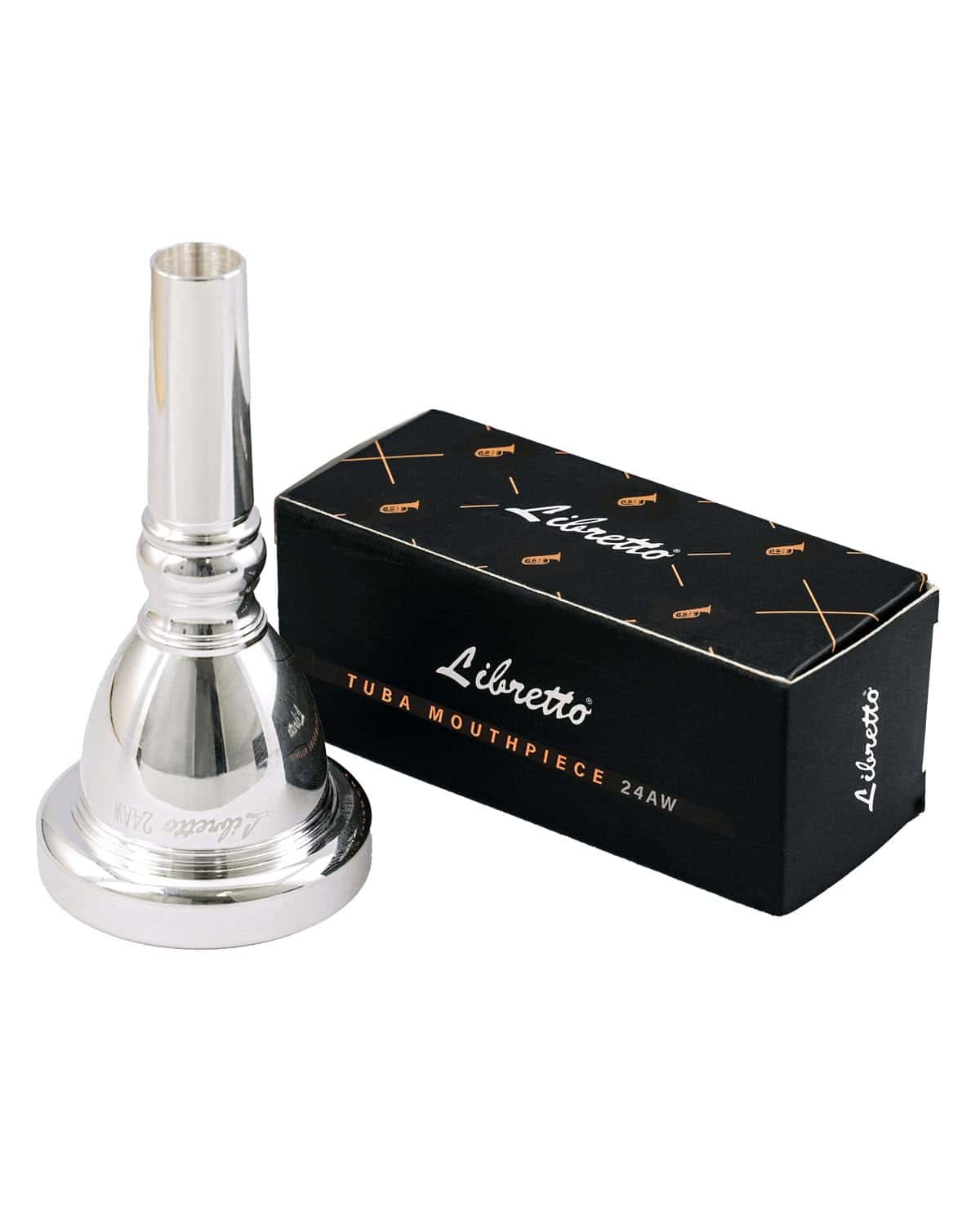 Boquilla de Tuba Libretto 24AW, Boquilla de Tuba Plateada