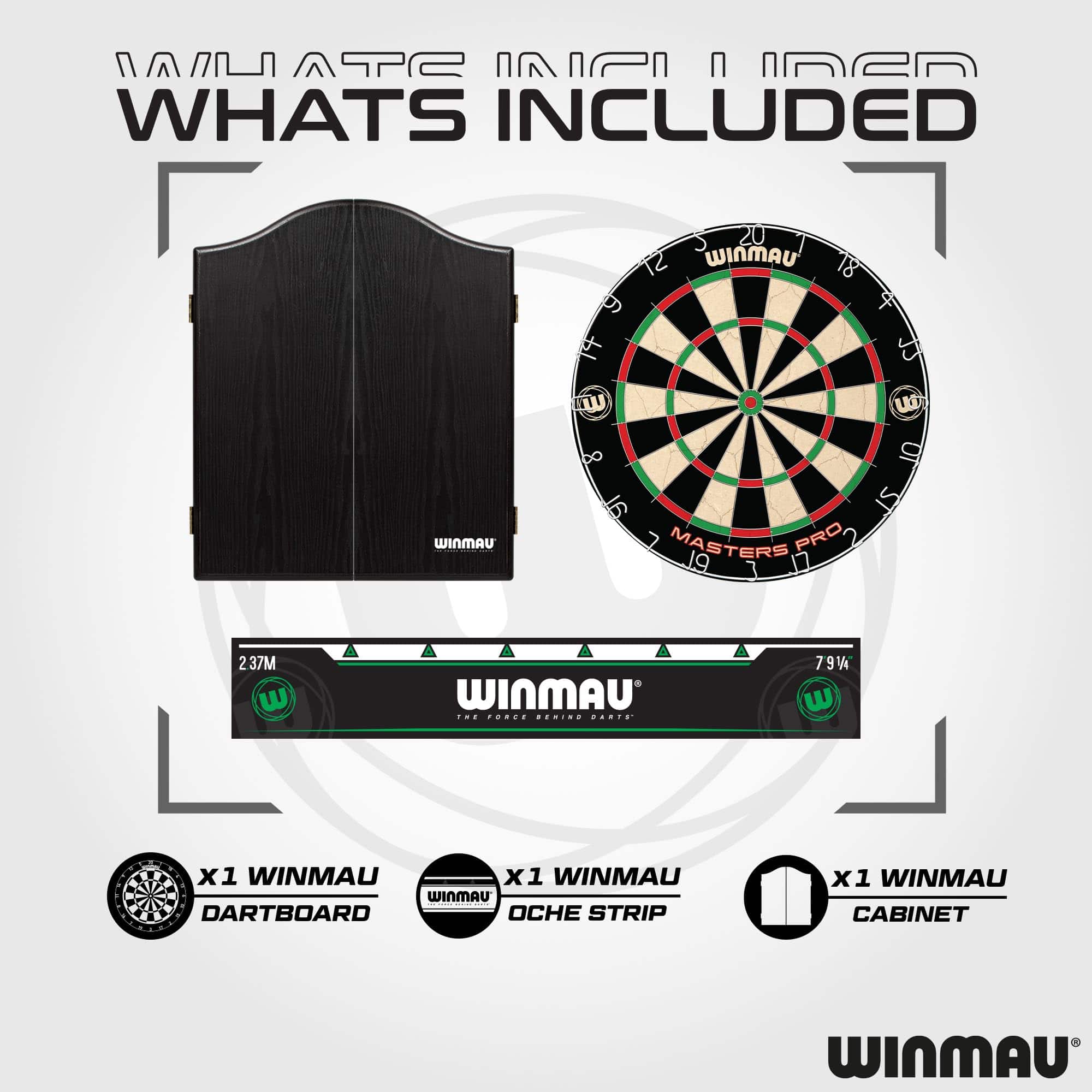 Tablero de Dardos y Gabinete Winmau Masters Pro Premium - - Imagen 3