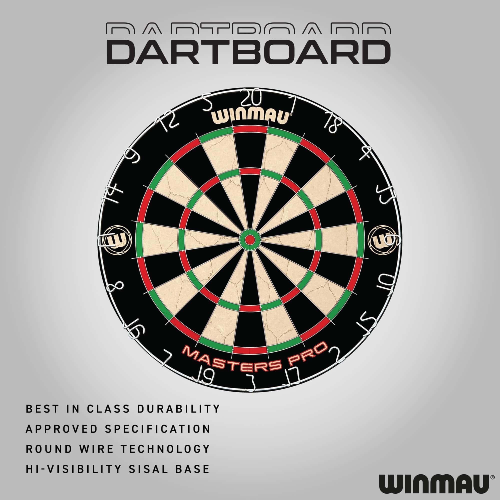 Tablero de Dardos y Gabinete Winmau Masters Pro Premium - - Imagen 9