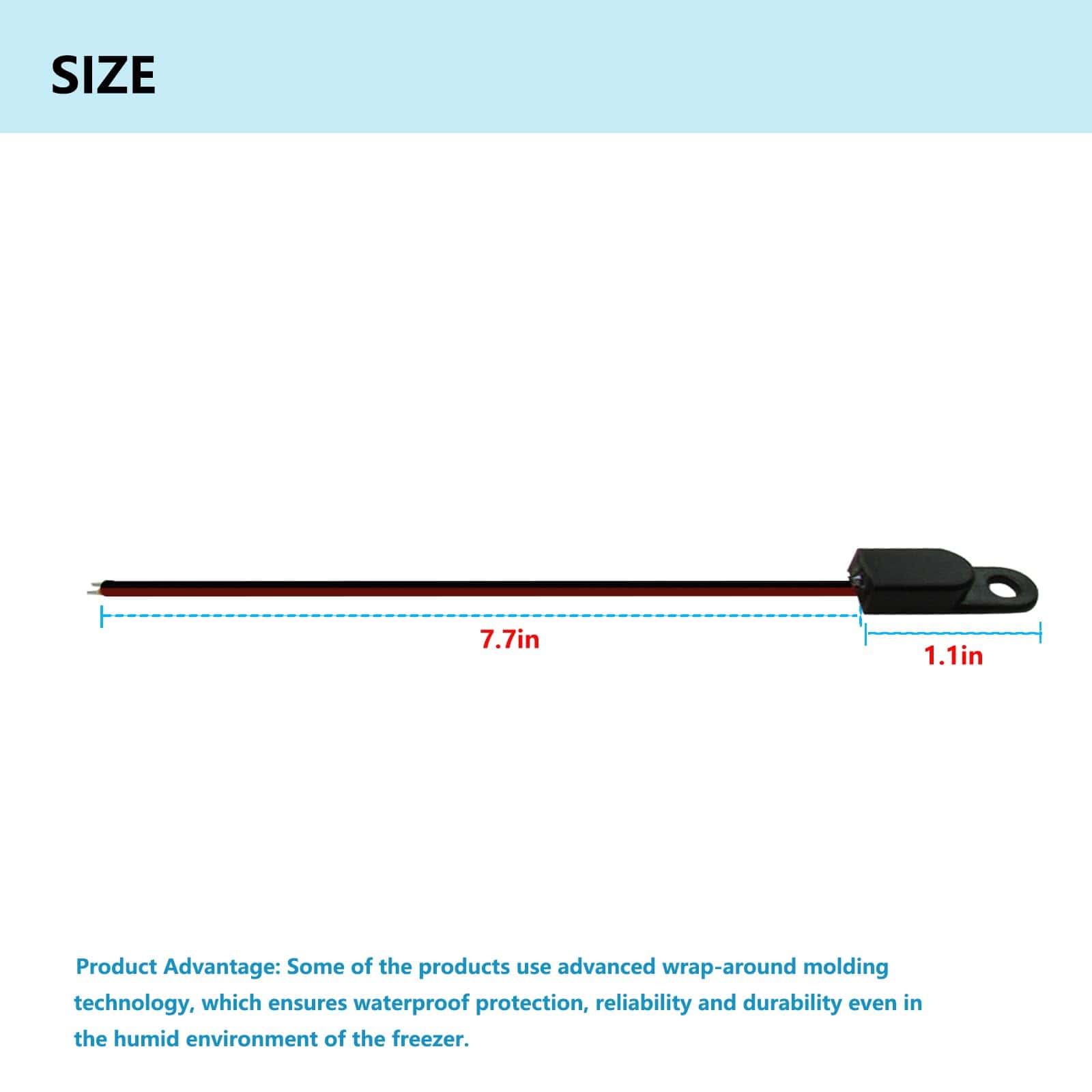 297018400 Termistor de Congelador compatible con 297018400 - Imagen 3