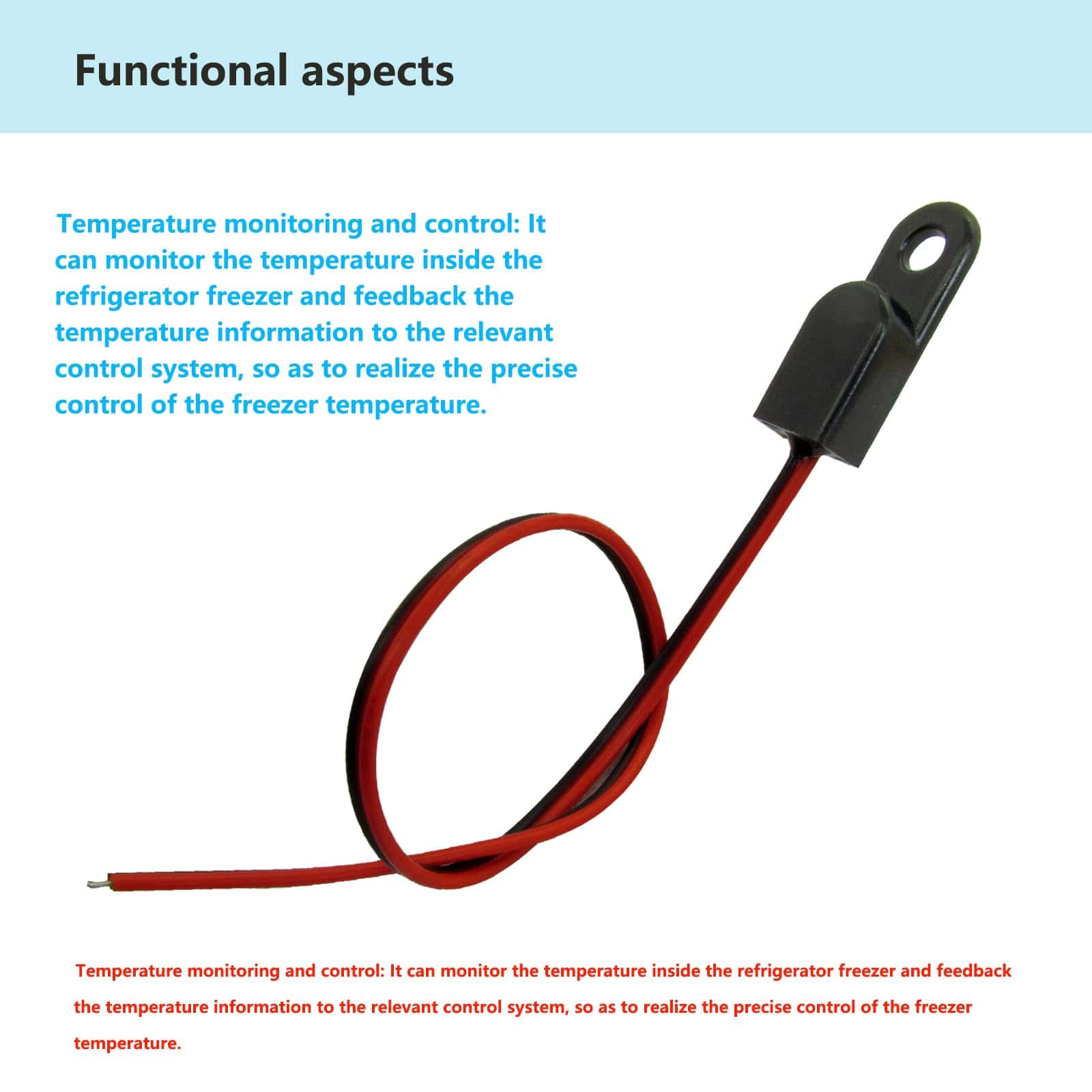 297018400 Termistor de Congelador compatible con 297018400 - Imagen 4