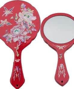 Espejo de mano de madreperla coreana hecha a mano de