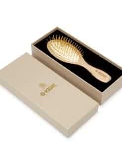 Cepillo Desenredante Kent ZZ Oro Plateado con Cojín de Goma