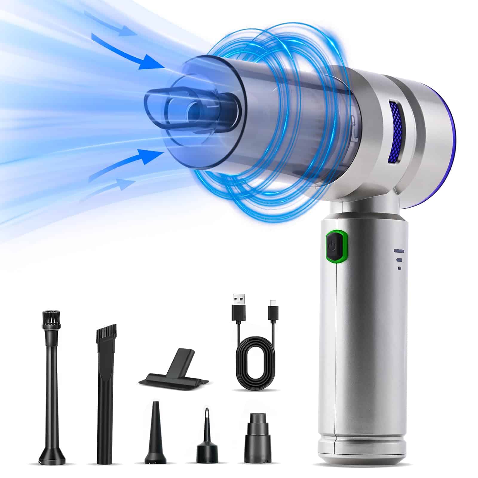 Aspiradora de Mano Inalámbrica realmoon Advanced sin Polvo,