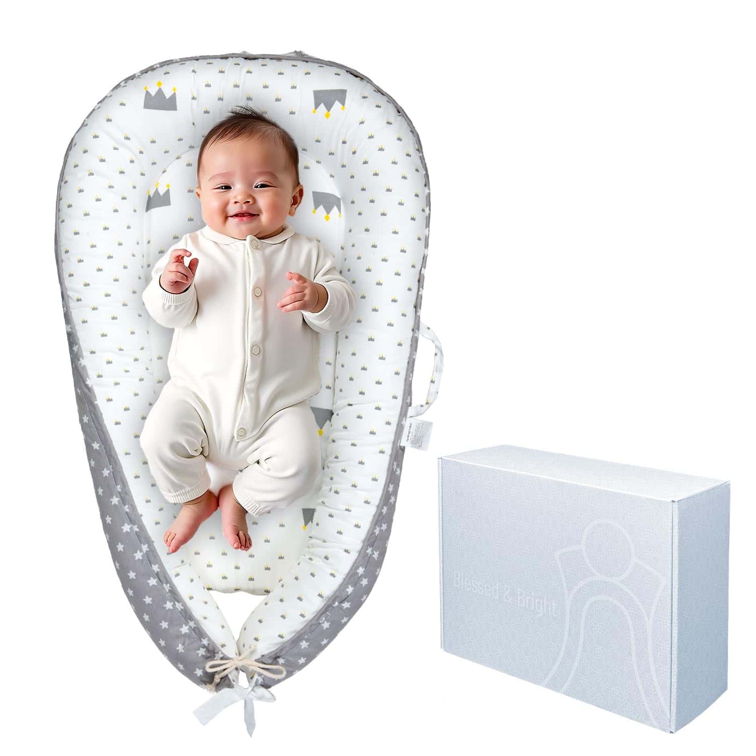 Almohada de Descanso para Bebé Recién Nacido, Algodón