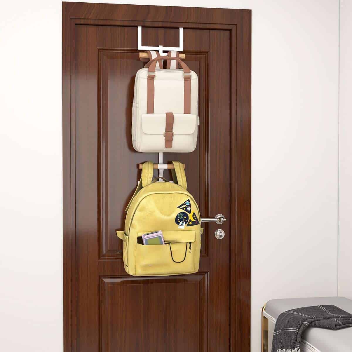 Organizador de Mochilas de 2 Niveles para Puerta de Armario - Imagen 9