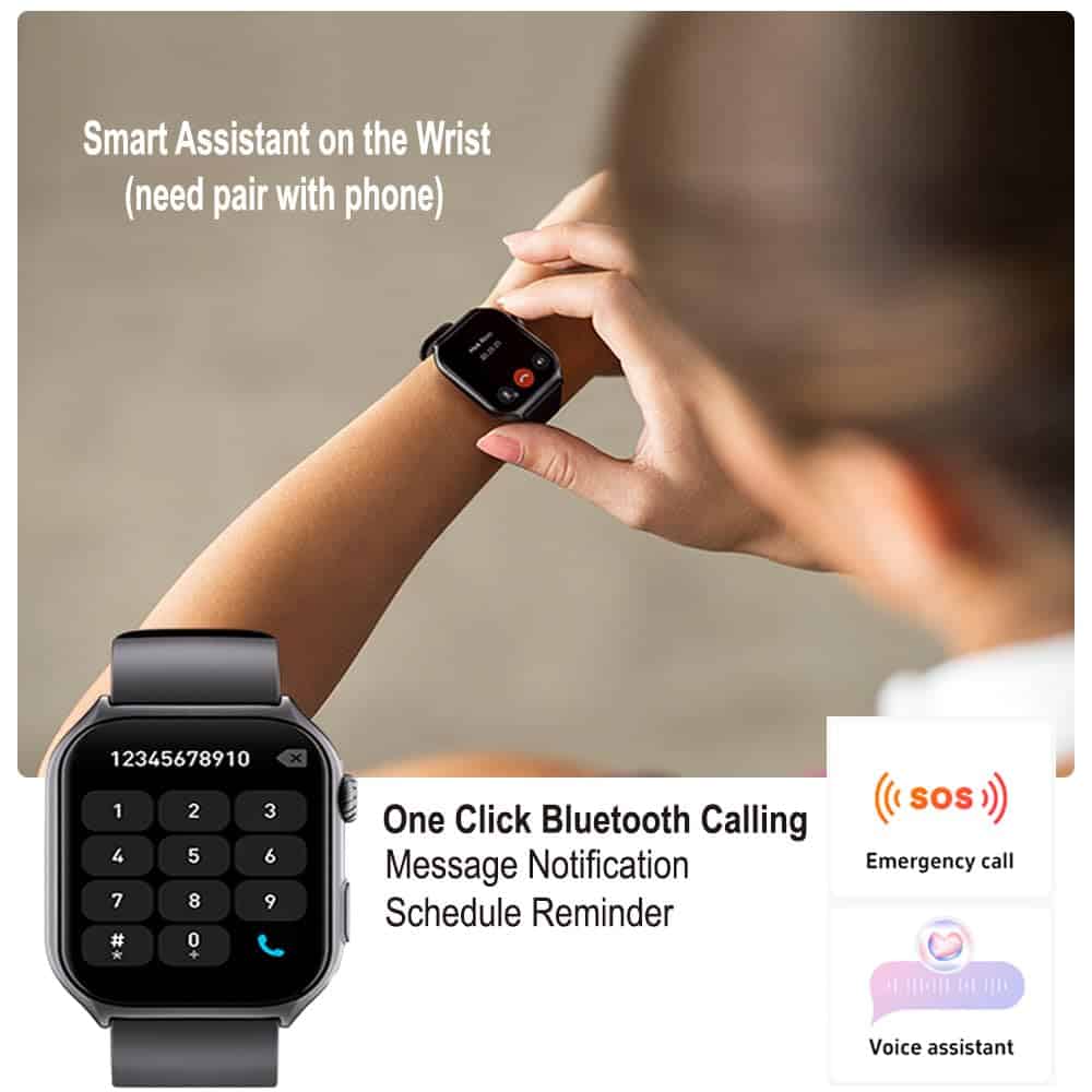 Jawploy Fitness Tracker Smart Watch (Responder/Hacer - Imagen 5