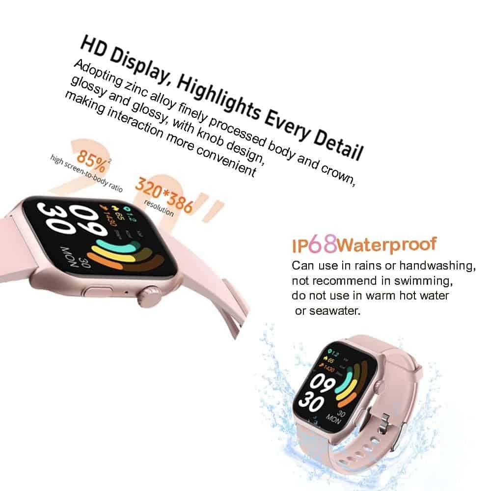 Jawploy Fitness Tracker Smart Watch (Responder/Hacer - Imagen 7