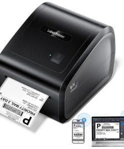 Omezizy Impresora Térmica de Etiquetas Bluetooth 4x6,