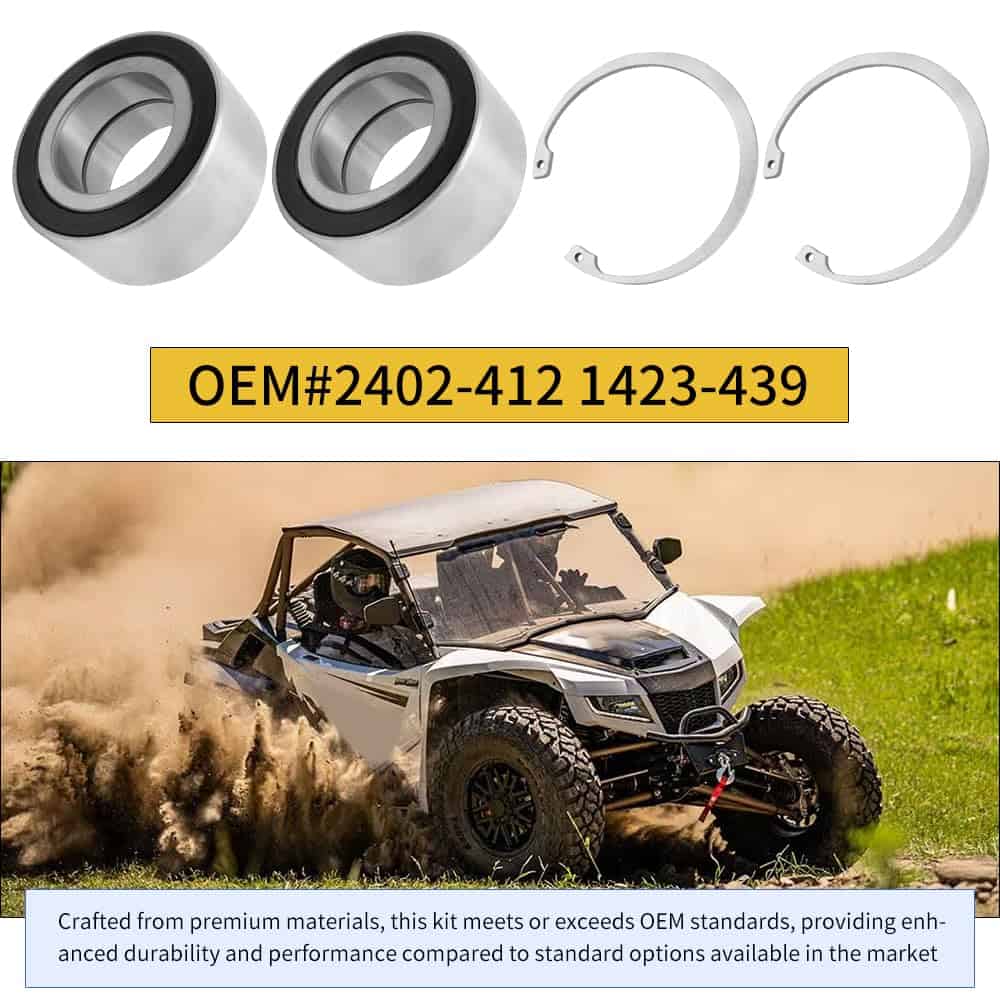 Kit de rodamientos de rueda delantera y trasera 2PCS - Imagen 3