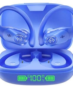RIZIZI Auriculares inalámbricos con -Azul