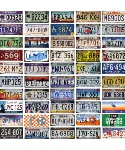 Replicas de Placas de Licencia Estilo Vintage de EE. UU.,