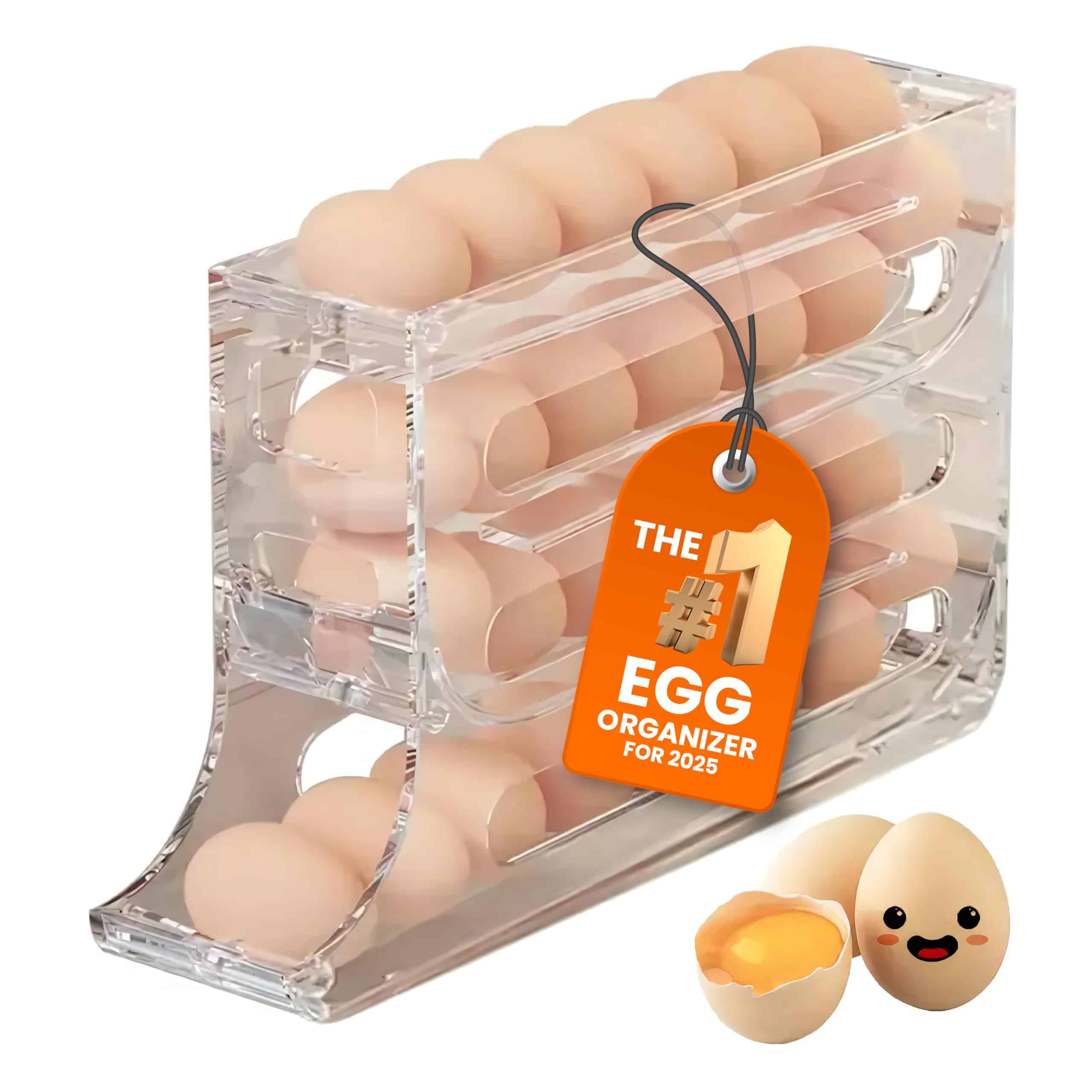Organizador de huevos de 4 niveles para refrigerador Nuevo