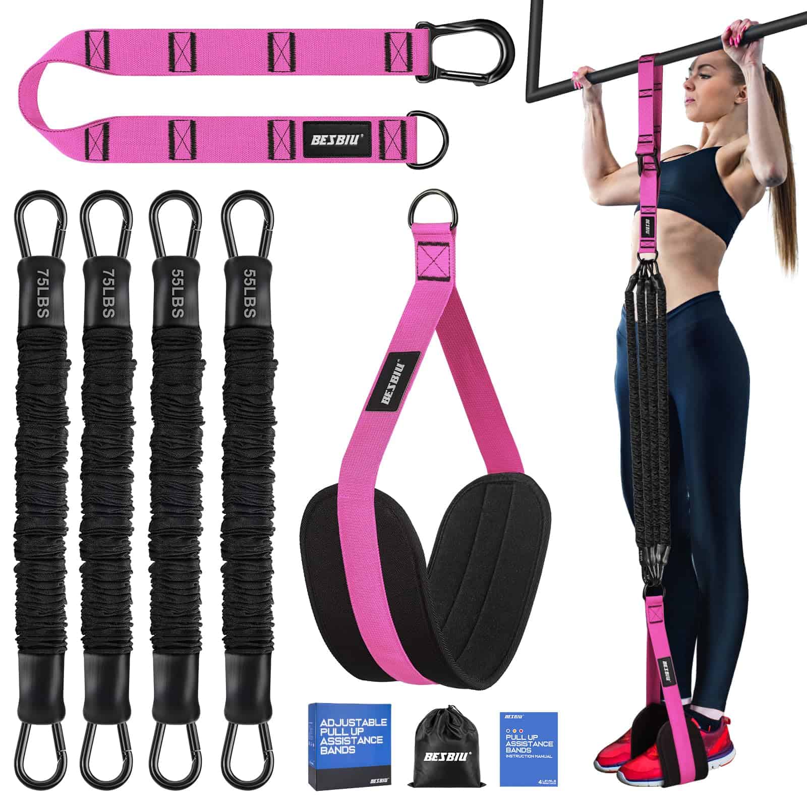 Bands de Asistencia para Pull Up 260lbs, Bands de