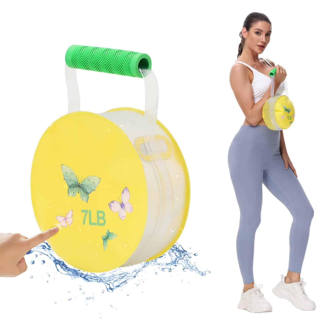 DEIRIS 2 en 1 Pesas de Agua y Pesas Rusas para Mujer, 7lbs