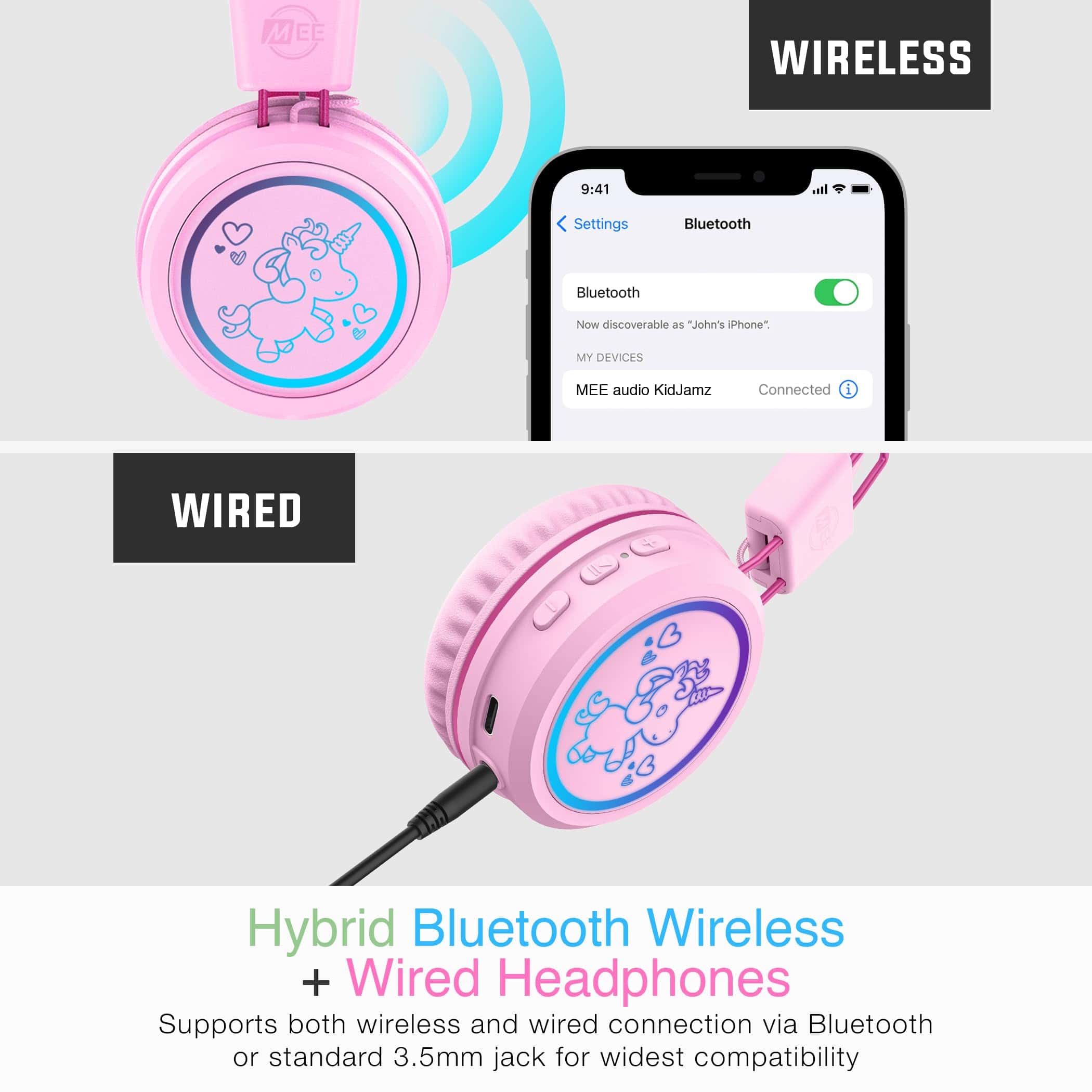 Audífonos inalámbricos MEE audio KidJamz KJ55BT Bluetooth - Imagen 5