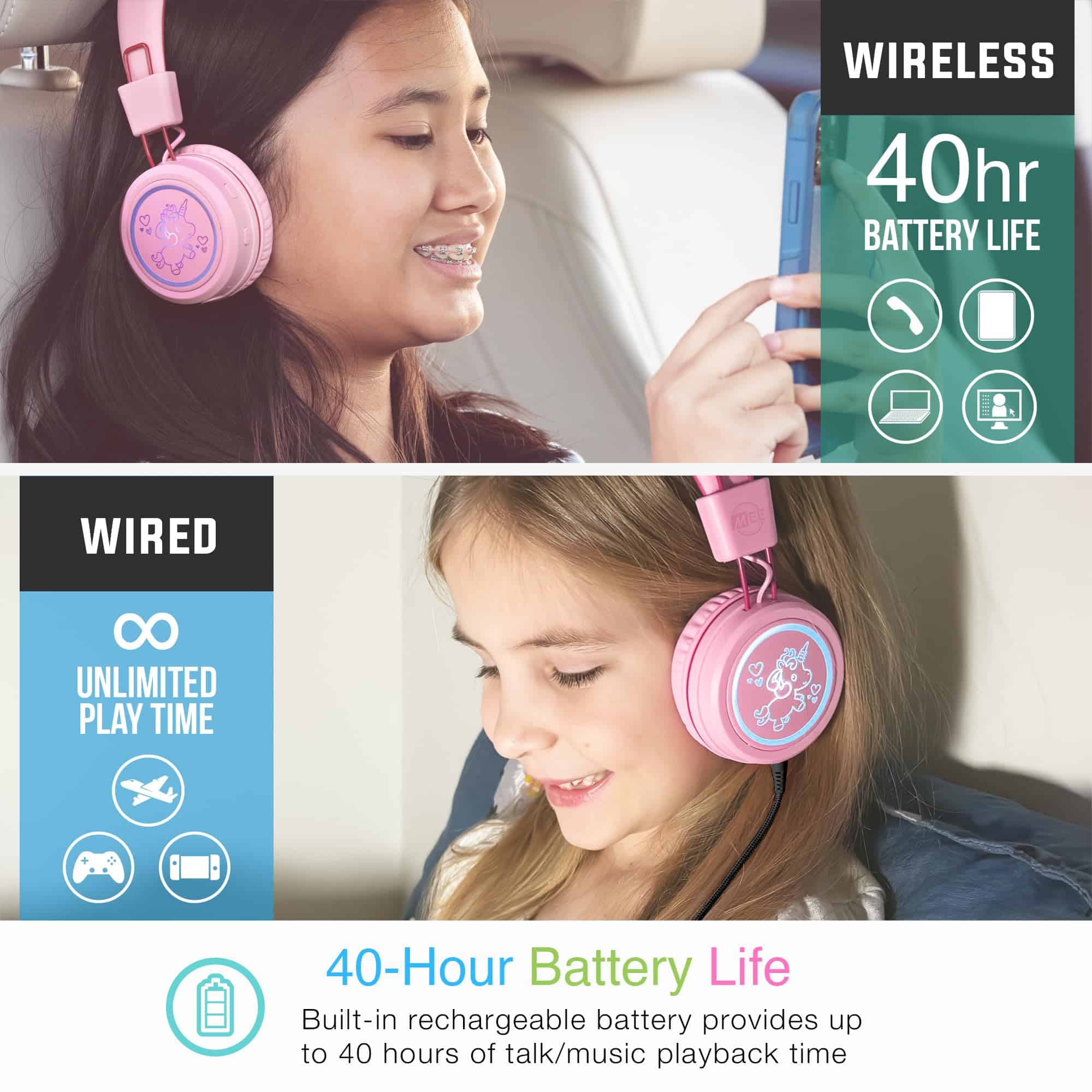 Audífonos inalámbricos MEE audio KidJamz KJ55BT Bluetooth - Imagen 8